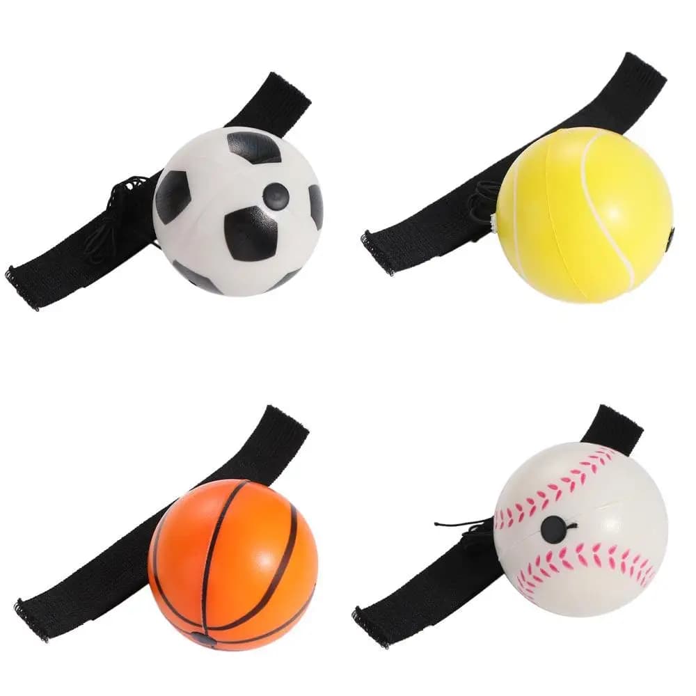 Palla Rimbalzante Elastica con Corda per Esercizi Sportivi, Palla da Baseball e Tennis con Cinturino Elastico