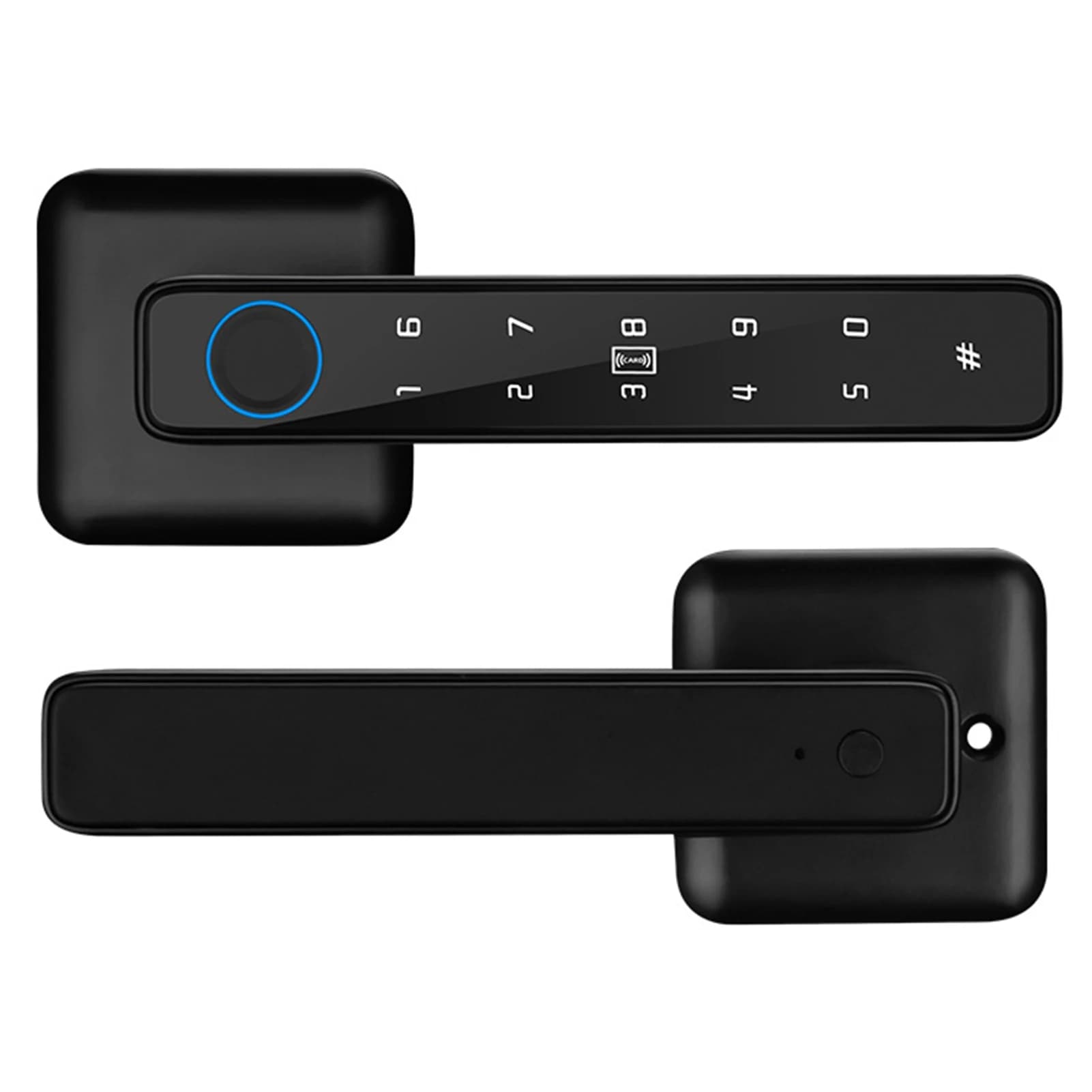 Serratura Intelligente con Impronta Digitale, Password e Carta, App Tuya, Gateway App per Password Temporanea, Carta Virtuale Smart per Serratura