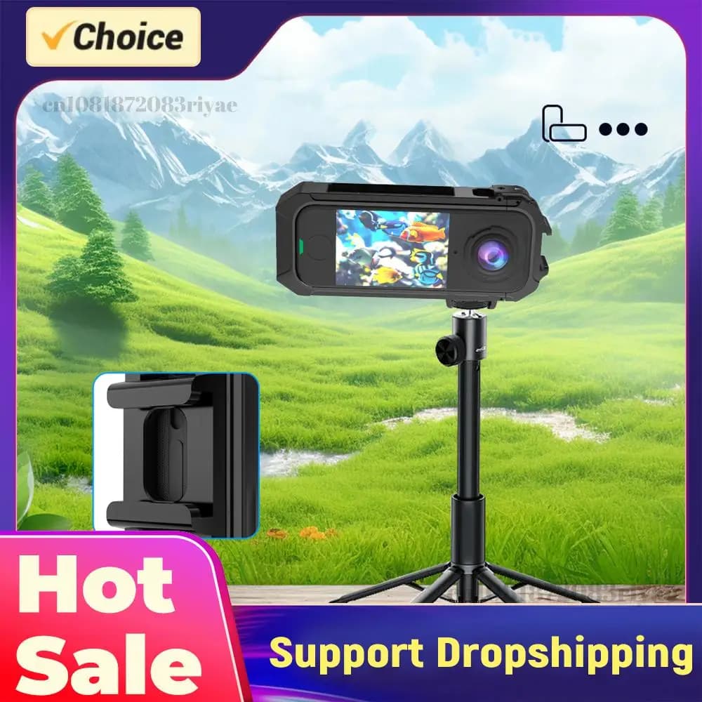 Quick Hook Magnetic Support for Action Camera with 1/4 Thread and Cold Shoe Attachment for Insta360 X4 Air Camera Accessories