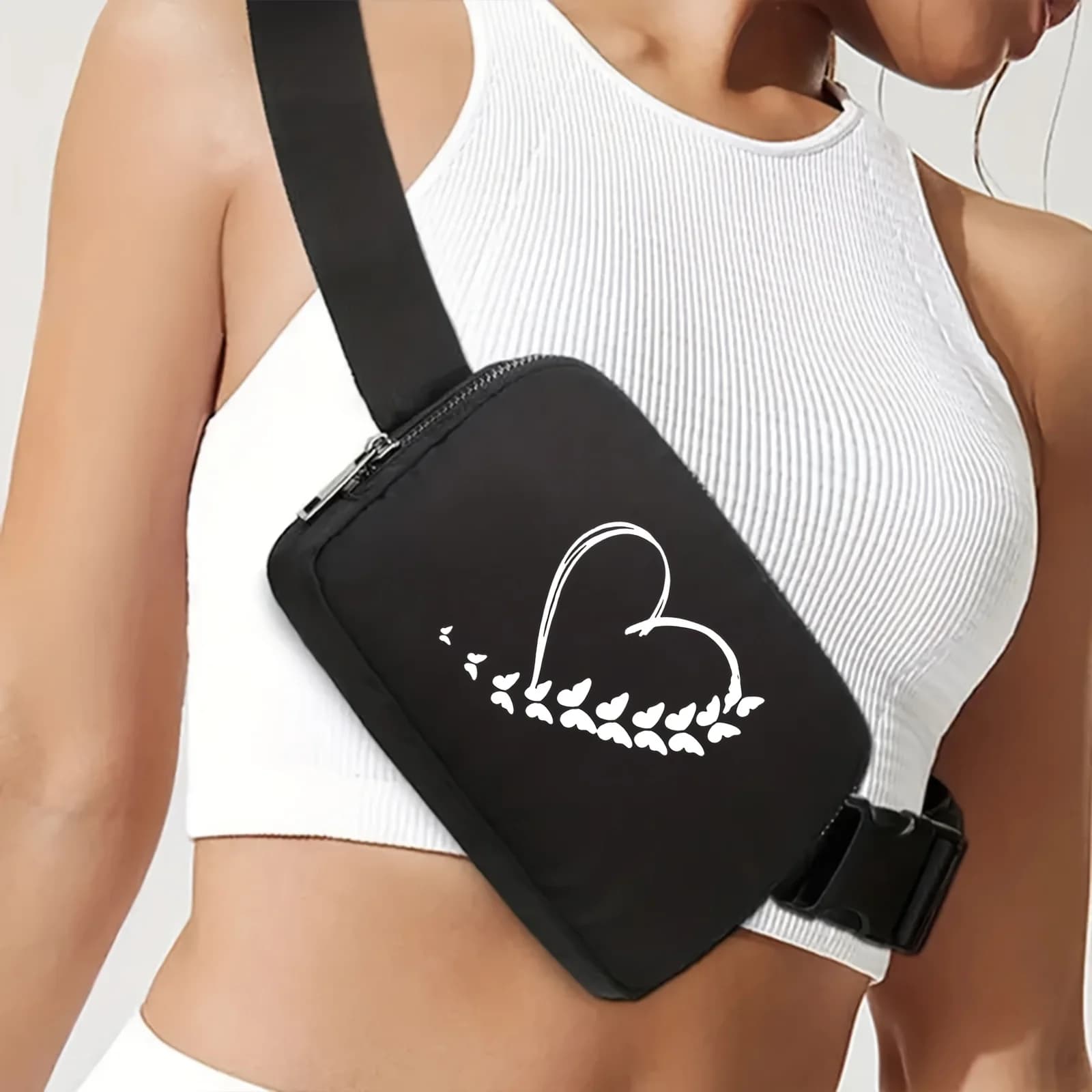 Women's Rain Bag, Portable Wallet for Phone, Gym Shoulder Bag and Jogging