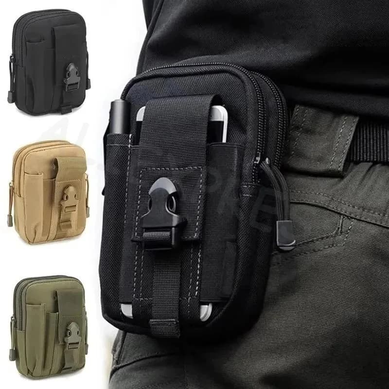 Men's Tactical Waist Bag for Motorcycle Gamba Bag with Belt Bag Appesa Pochete