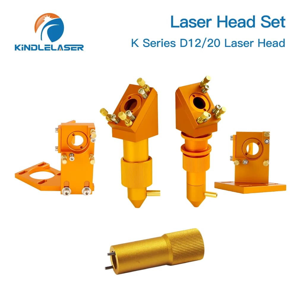 Kindlelaser Serie K Set di testine laser CO2 D12/20 Lente PVD Dia.12/20mm Specchio Mo D20mm per macchina da taglio per incisione laser K40