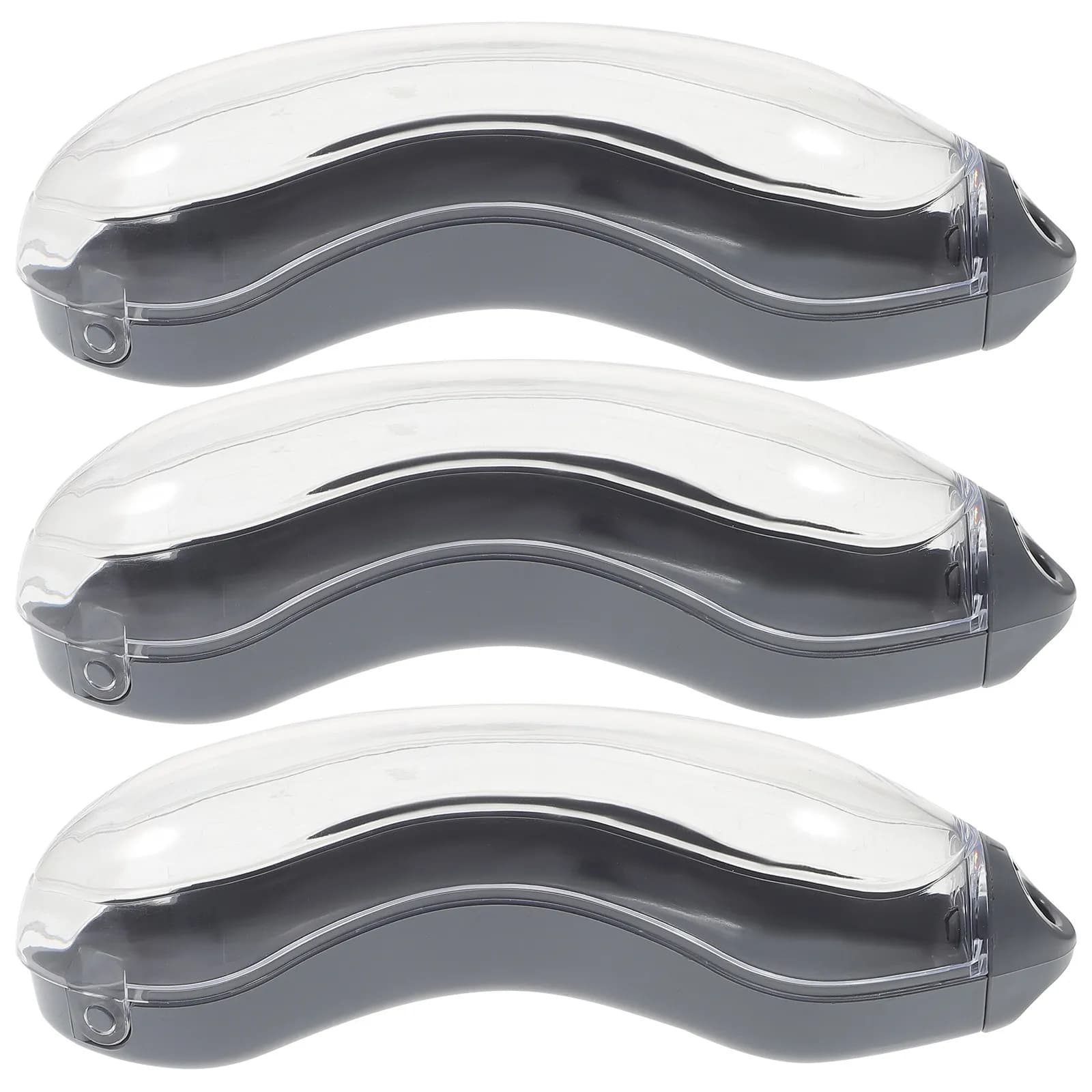 3 Piece Plastic Swim Glass Holder Boxes, Lightweight and Portable Swim Glass Holders, Glass Transport Boxes