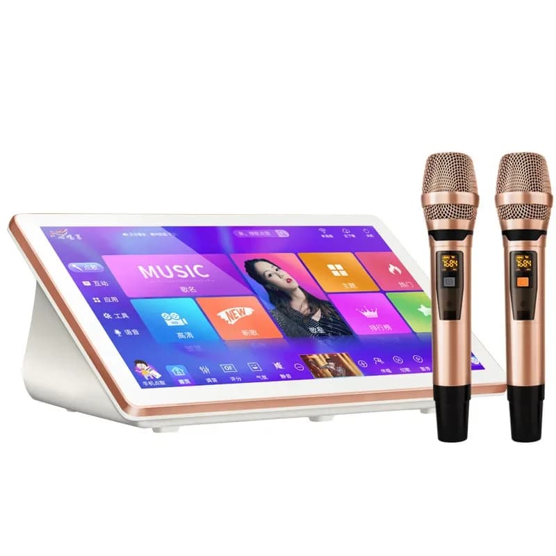 Macchina per karaoke portatile prodotta in fabbrica con schermo Macchina per karaoke professionale con brani