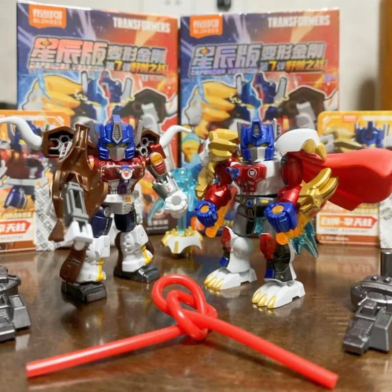 Nuovi Blokees Originali Transformers Vol. 7 Defender Star Edition Blind Box, Action Figure da Collezione in Miniatura, Regalo