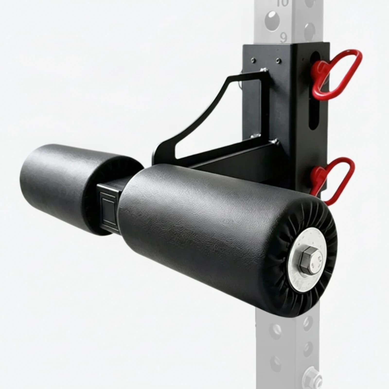 Squat Rack Leg Roller Sturdy Gym Rack Attachment with Foam Rollers Leg Roller Attachment Comfortable Wear-Resistant
