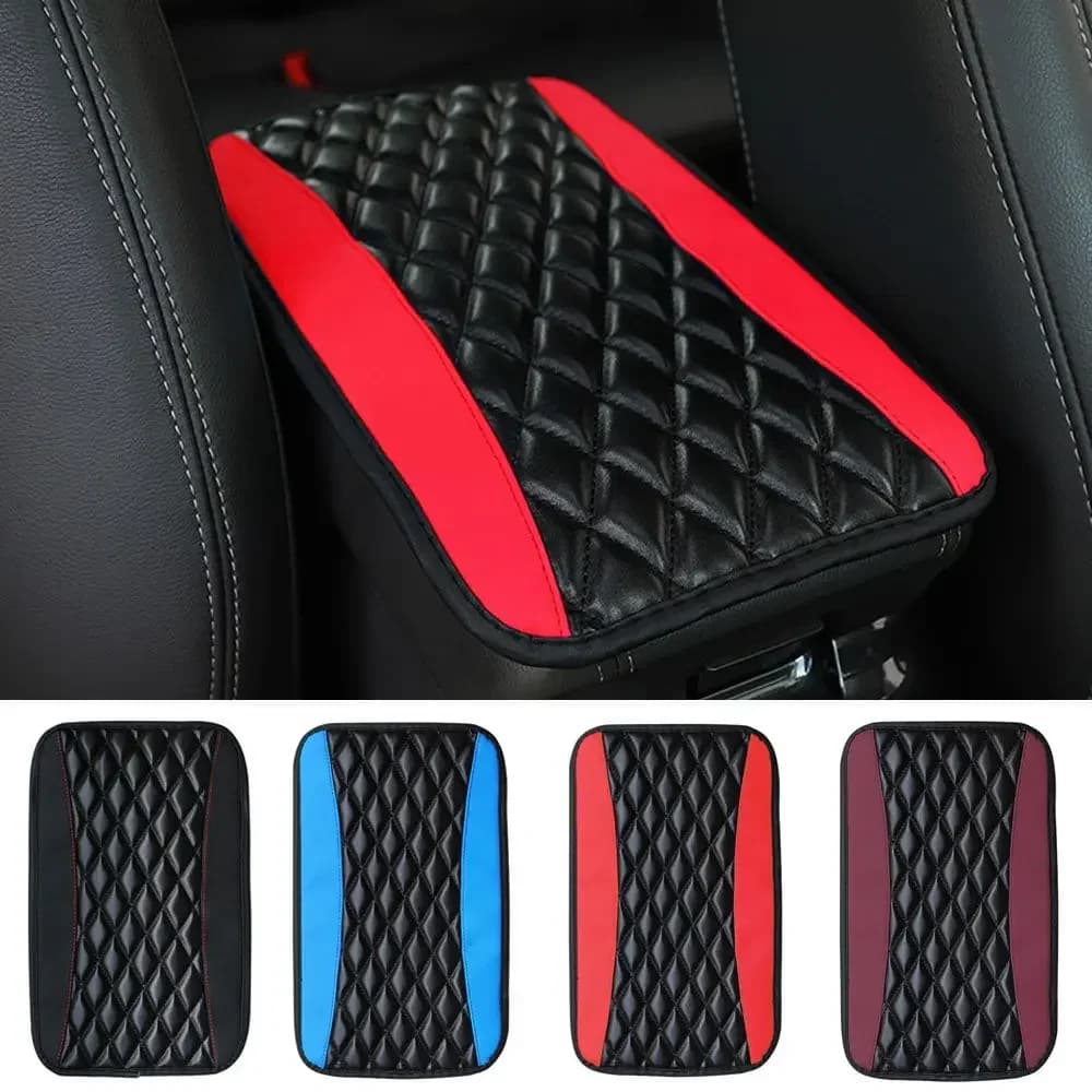 Car Center Console Box Leather Pad Protector Universal Armrest Pad Cover Nonslip Soft Fiber Armrests Storage Box Mats Accessorie
