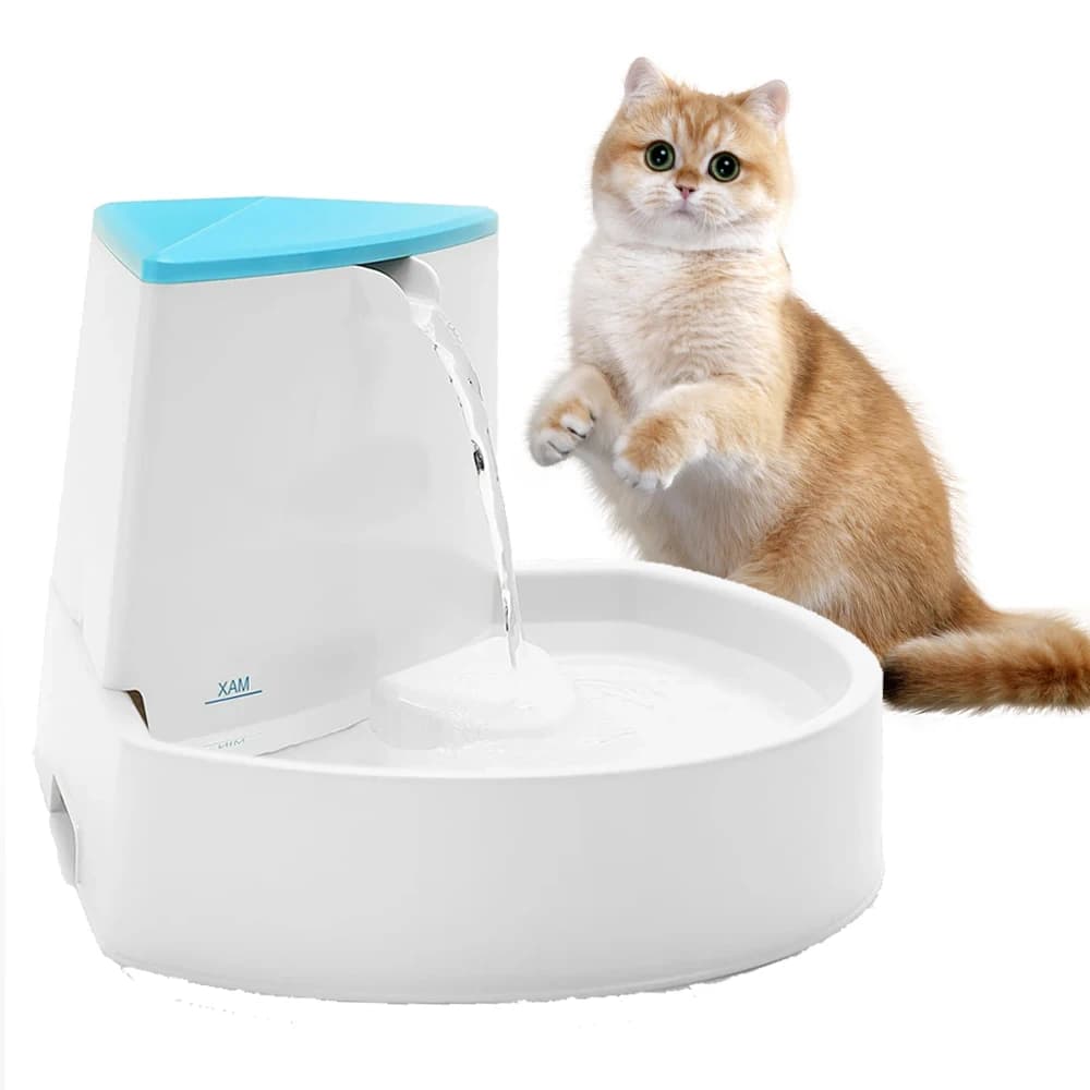 Fontana automatica per gatti Ciotola per acqua per animali domestici Salute potabile Cura dell'acqua Alimentatore per cani Gatti Distributore di cibo liscio