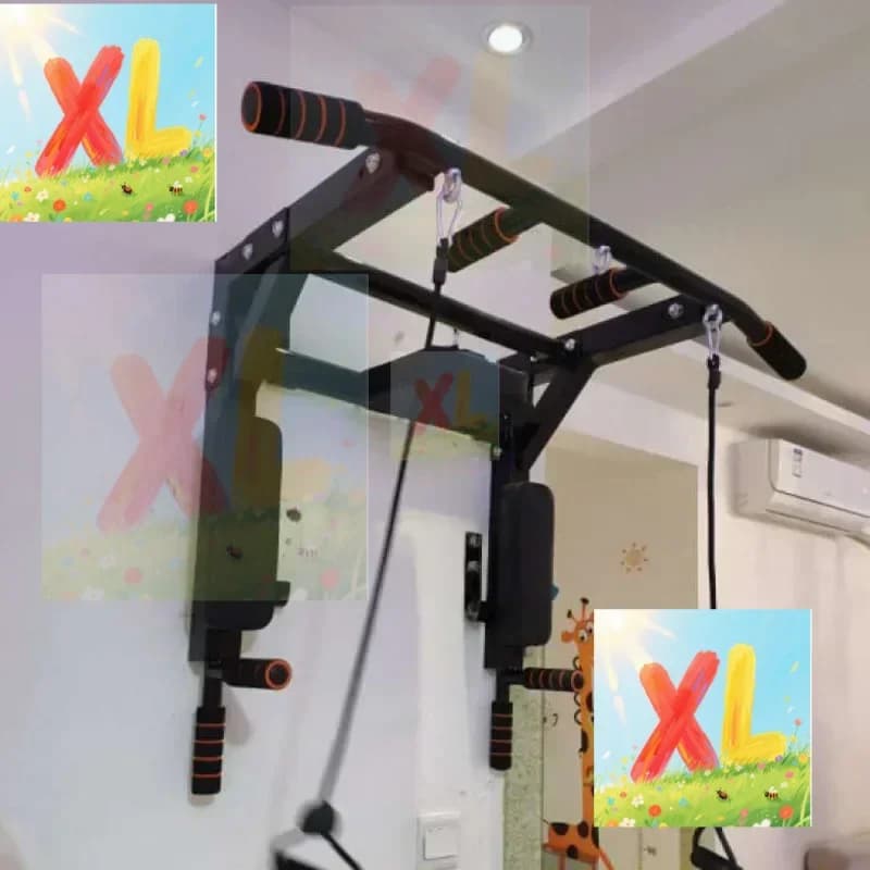 Pull Up Bar Indoor At Home Gym Chin Up Bar Horizontal Power Ropes Slings Training Fitness Equipment Sport