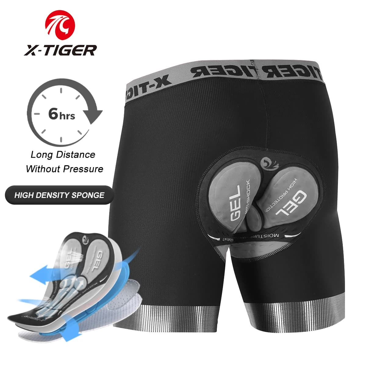 X-TIGER Pro mutande da ciclismo biancheria intima da ciclismo estiva maglia traspirante 5D cuscino del sedile in Silicone Road MTB Bike Short