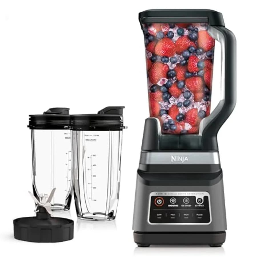 Professional blender Plus DUO 1400 Watt of Black Power with 3 Auto-IQ programs for Frullati, Congelate Drinks and Nutrient Extraction 72