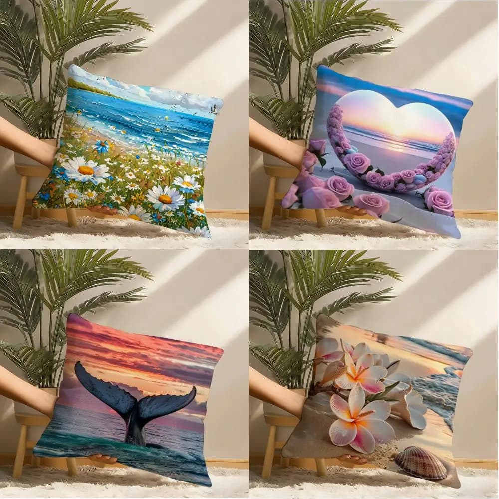 Federa per cuscino anime O-ocean F-floral Fantasy, stampata su entrambi i lati, cuscino per divano, cuscino per testiera del letto