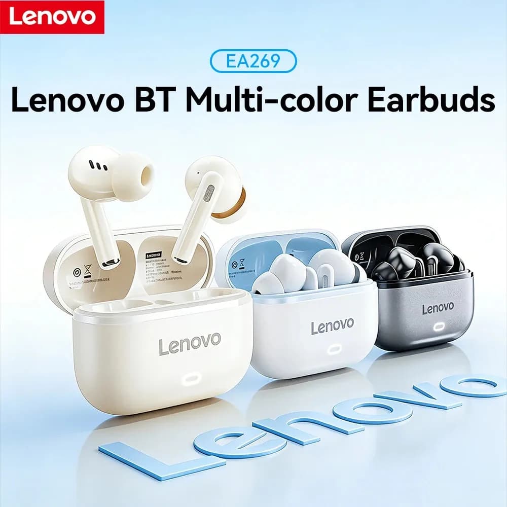 Original Lenovo EA269 Bluetooth Wireless Earphones Gaming Headset Low Latency In Ear Earbuds HIFI Sound Headphone TWS With Mic