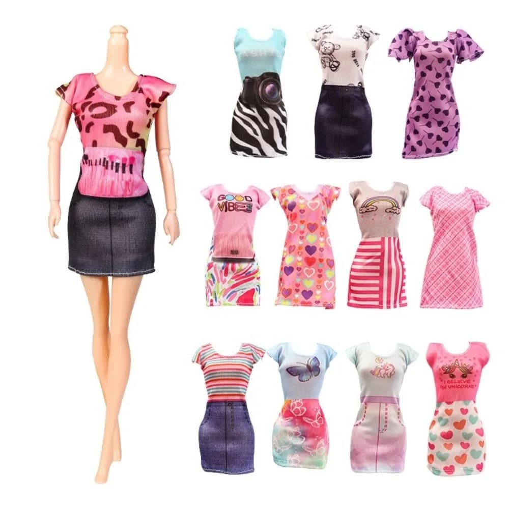 Fashion 1/6 Scale Dress-Up Clothes 11-Inch Fit Dress-Up Design Outfit Set Fashion Dress Set For Supermodel BB FR Doll