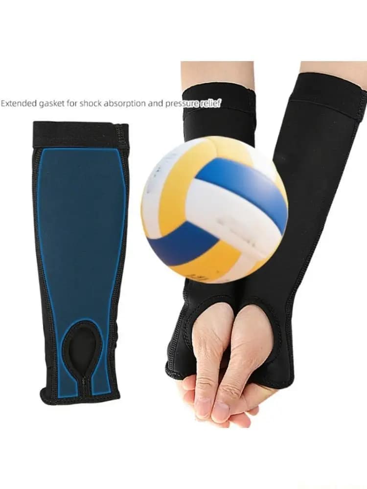 31BE 2Pieces Sports Arm Guards With Thumb Hole Volleyball Arm Protectors Sleeves