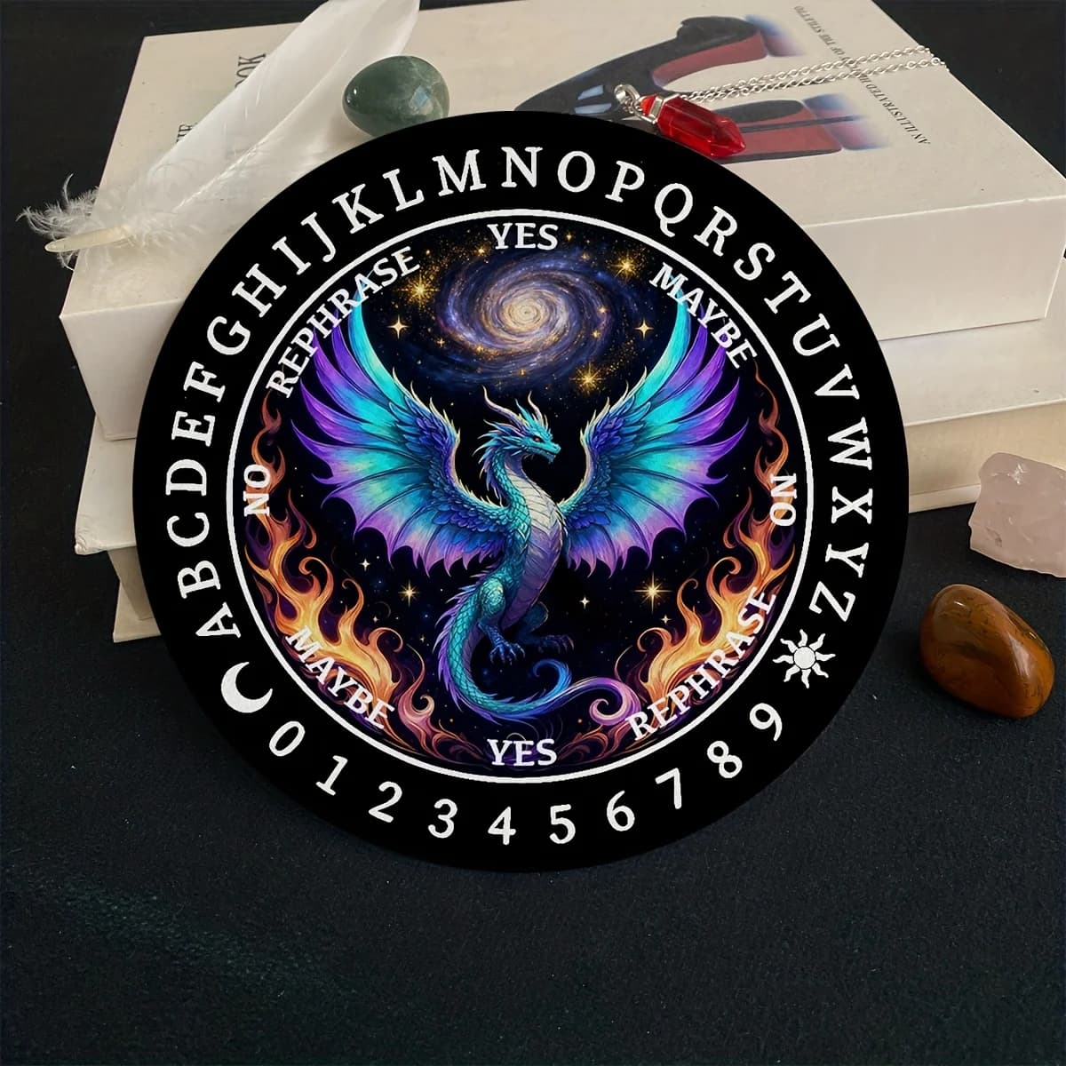 1pc Blue Dragon Creative Pendulum, Party Game And Event Decoration, Gift for Pendulum Magic Enthusiasts, Mysterious Starry Sky S