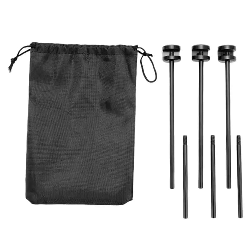 AEF6 - Griglia Multifunzionale per Barbecue, Supporto per Pentole, Griglia Portatile Regolabile a Treppiede, Accessori da Campeggio