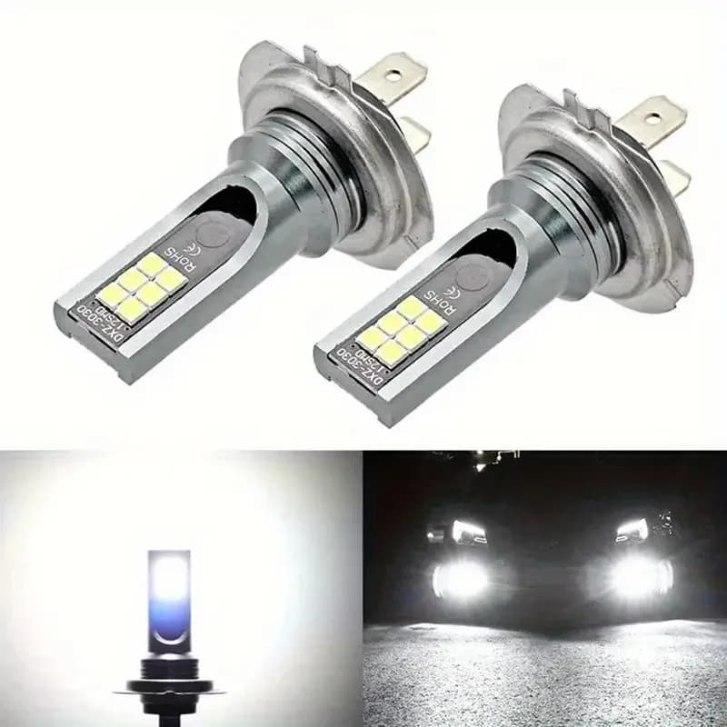 2x H7 Kit lampadine per fari a LED abbaglianti e anabbaglianti 50W 6000K Bianco 3000K Giallo 8000K Lampadine blu ghiaccio Fendinebbia