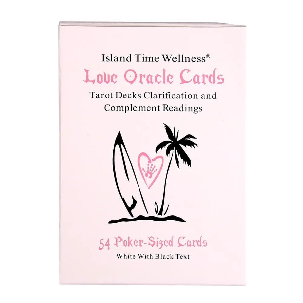 Mini Size Island Time Wellness Love Oracle Decks Giochi di carte Divinazione Giochi di carte di destinazione con giochi di parole chiave