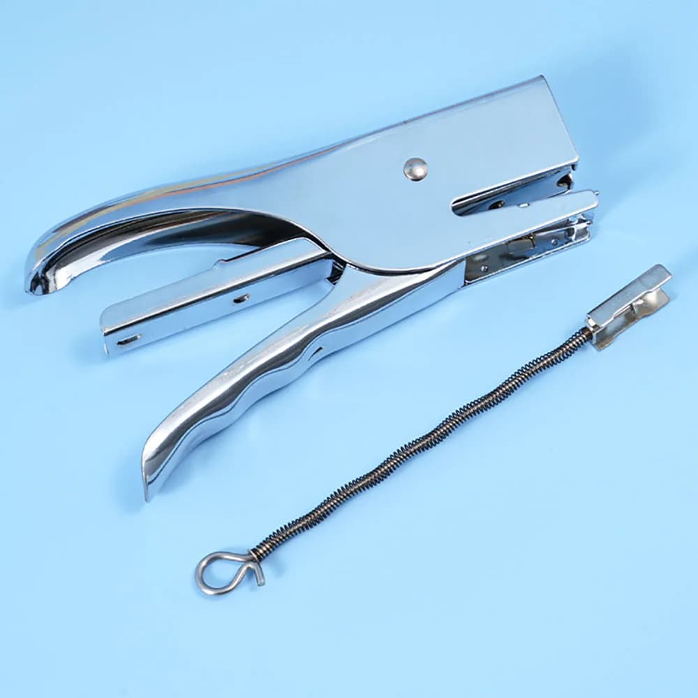 Metal handheld stapler, hand-held takeaway packaging labor-saving binding machine, 12 gauge stapler, office binding