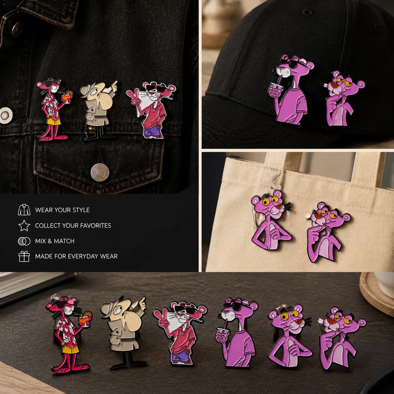 Cute Leopard Cartoon Brooch Pin Badge Alloy Lapel Pin For Clothing Backpack Bag Accessory Hot Sale Wholesale Stock Latest