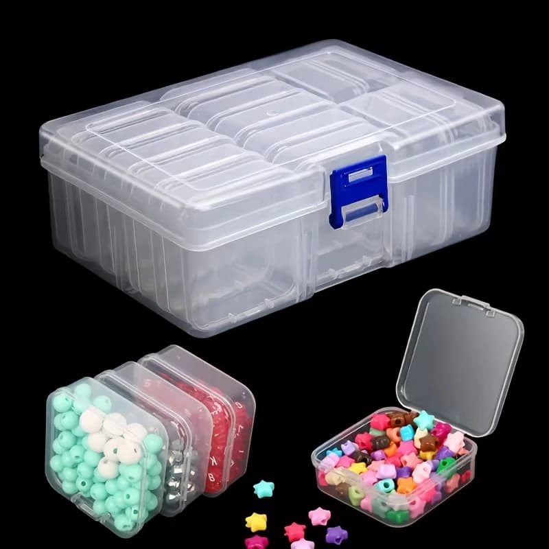 DIY Diamond Painting Embroidery Storage Box 30/14Grids Art Embroidery Accessories Beads Display Sorting Box Storage Container