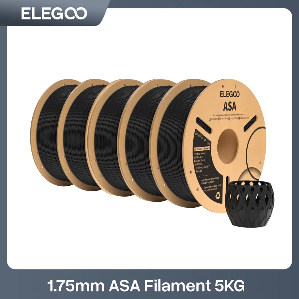 Filamento ASA ELEGOO 1,75 mm 4KG/5KG/10KG per UE, USA, Germania