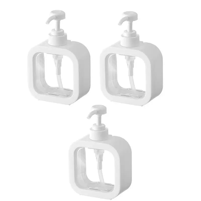 AUAU-Dispenser di sapone da bagno Dispenser di liquidi Contenitore disinfettante per le mani Bottiglia di stoccaggio per lavaggio da bagno Dispenser di lozione