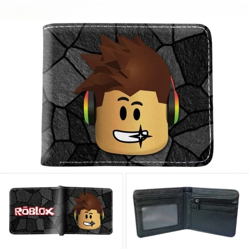 Roblox Figure Game Peripheral Anime Print Wallet Fashion Folding Wallet Storage Bag Virtual World Student Gift Wallet