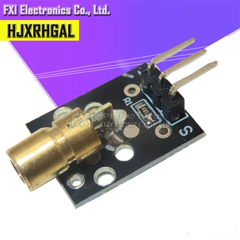 Smart Electronics New KY-008 3pin 650nm Red Laser Transmitter Diode Point Head Module Copper for Arduino AVR PIC FAI FROM TE