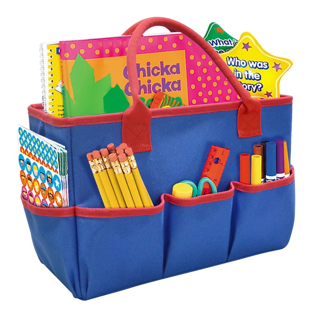 Creative teacher tote bag Portable large capacity pencil case student schoolbag stationery storage bag shopping bag travel bags