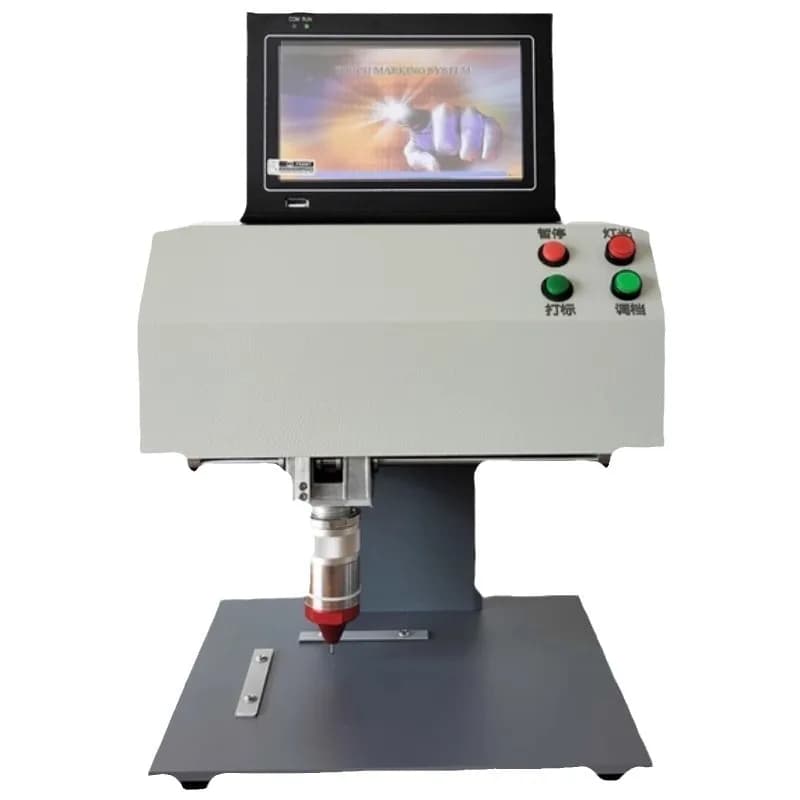 Macchina per Marcatura Laser Pneumatica Elettrica, Portatile da Tavolo, per Incisione su Metallo e Targhette in Acciaio Inox