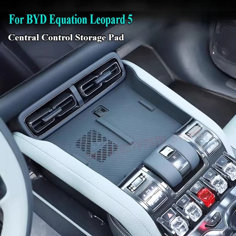 Per BYD Equation Leopard 5 2023-2024 Pad di Stoccaggio di Controllo Centrale Porta Auto Stoccaggio TPE Zerbino Interni Auto Accessori Modificati