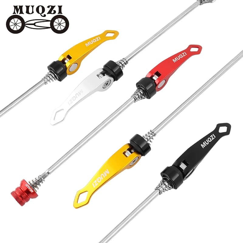 1 Set of Road Bicycle Wheel Hub Front and Rear Diagonal Bars 130mm 135mm Bicycle Wheel Hub Quick Release Rod Aluminum Alloy