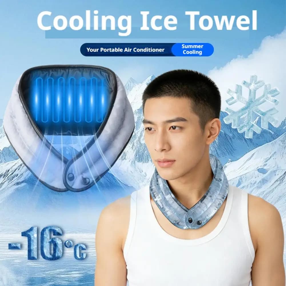 Summer neck cooling towel, light cooling belt, breathable, suitable for yoga, sports, running, exercise, camping and fitness