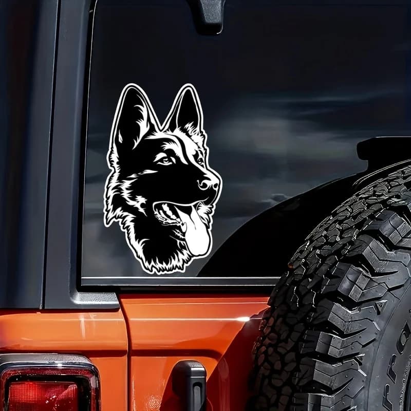 German Shepherd Black Contour - Wall decal Vinyl Decalcomania waterproof