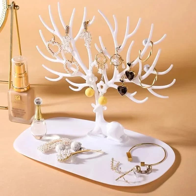 Jewelry Display Stand Antlers Tree Storage Racks Tray Rings Earrings Necklaces Jewellery Show Holder Desktop Organizer Boxes