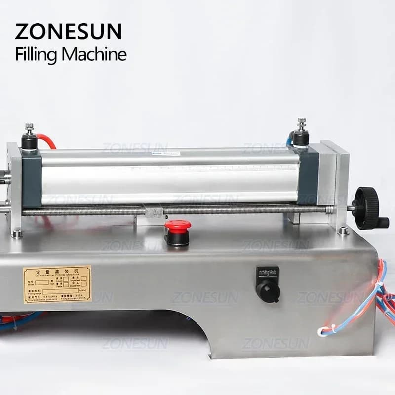 ZONESUN Riempitrice completamente pneumatica per spray Riempitrice liquida per dispenser di bottiglie di sapone gel pulito