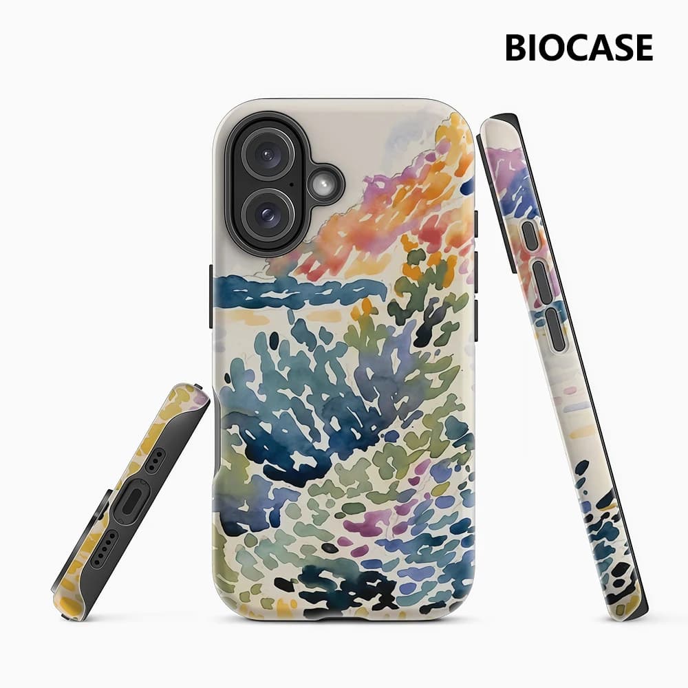 Custodia per telefono Calm Waters con supporto magnetico per iPhone 17 16 15 14 13 Pro Max Plus, custodia robusta a strato singolo/doppio