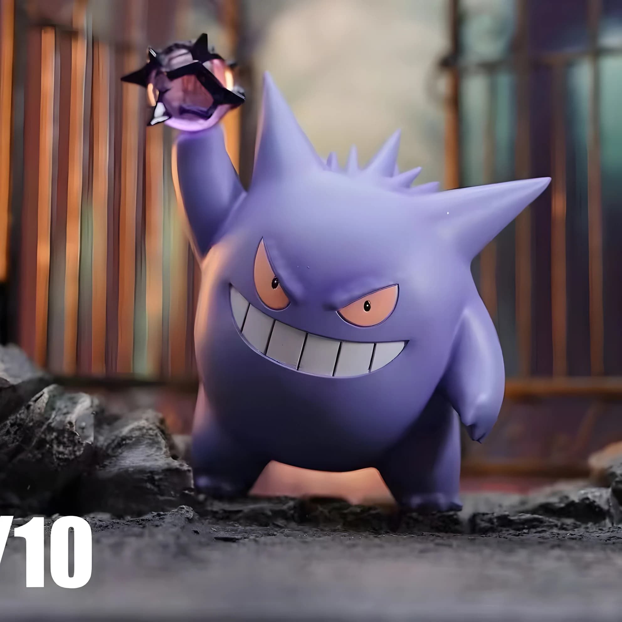 Figurina Pokemon Gengar, Modello Anime Giapponese, Mini Action Figure per Decorazioni Auto, Regalo di Compleanno, Collezione