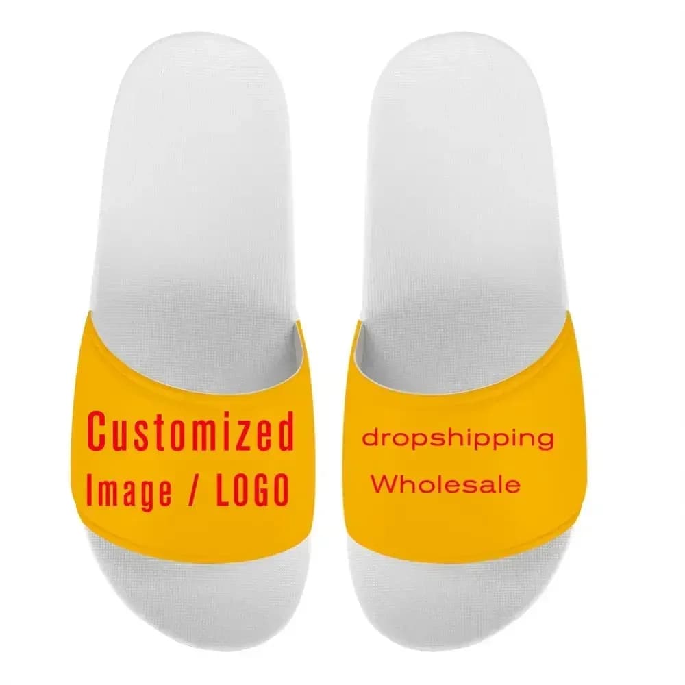 Ciabatte Personalizzate da Uomo, Infradito con Logo e Immagine Personalizzabili, Stampa 3D, Antiscivolo, Estive, Dropshipping