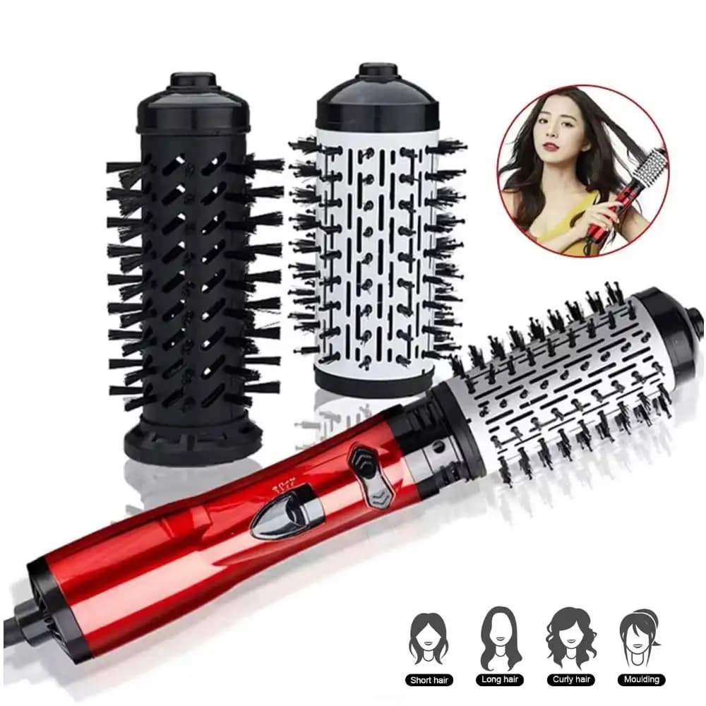 3 in 1 Hot Air Brush, Negative Ion Hair Dryer & Volumizer, Tool for Smooth Hair, Suitable for Home & Travel