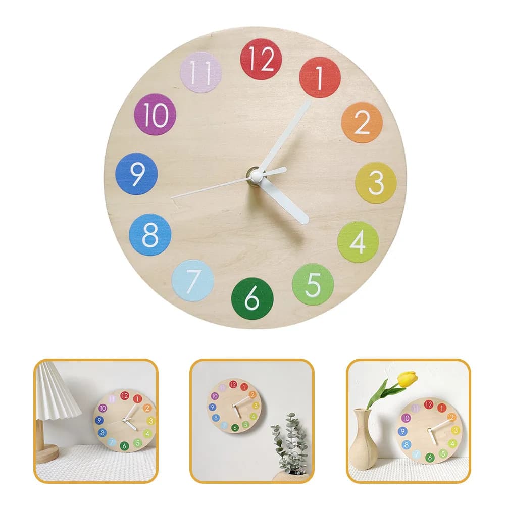 Elegant Home Furniture Wall Clock, Silent Operation, Rainbow Wall Clock for Living and Bedroom