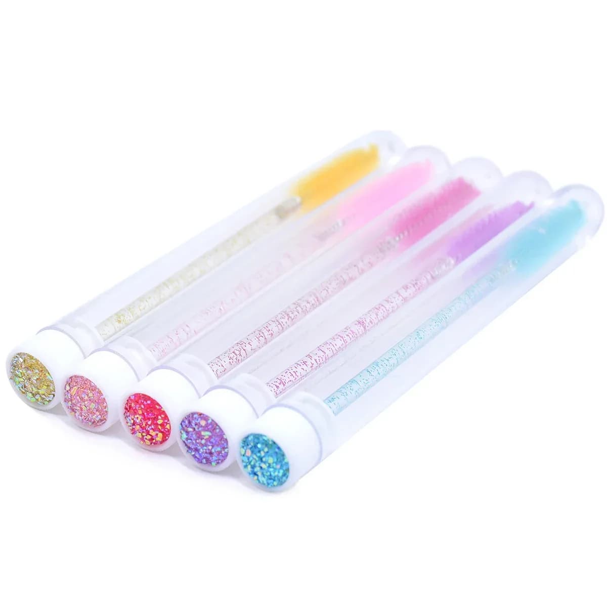 20 Tools for Makeup, Containers Reusable Tubes, Mascara and Eyelash Scopes with 20 Pieces Dust Bearings Replaceable