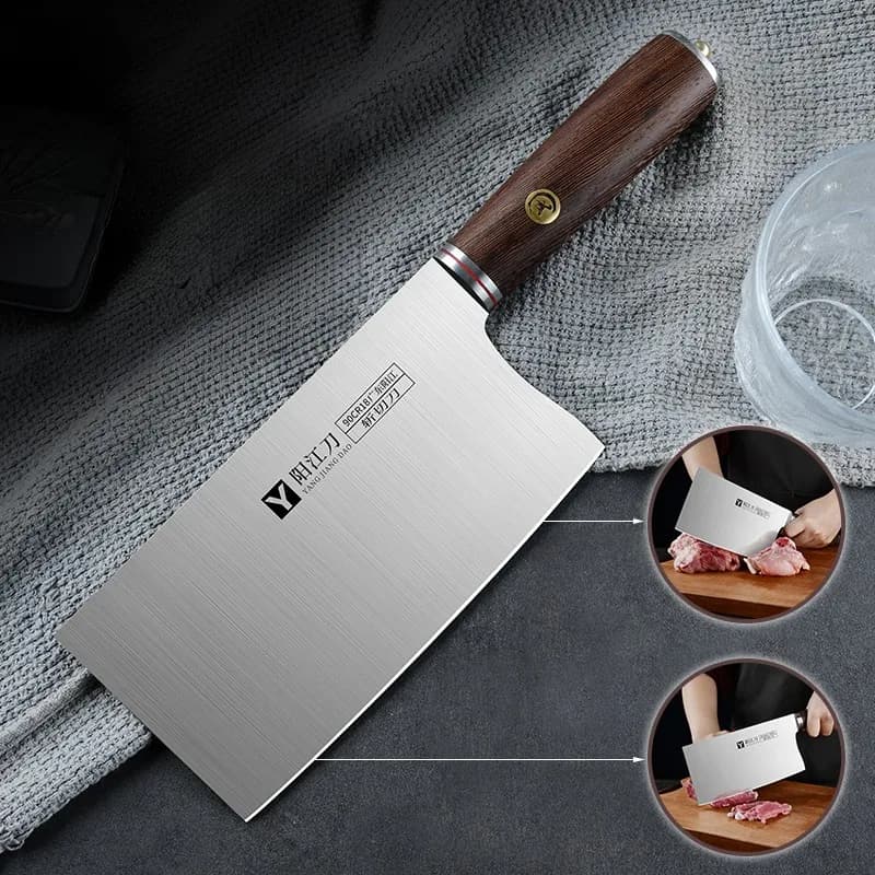 Coltello da cucina cinese di fascia alta, coltello da cucina professionale, mannaia per carne, coltello per tritare e doppio uso