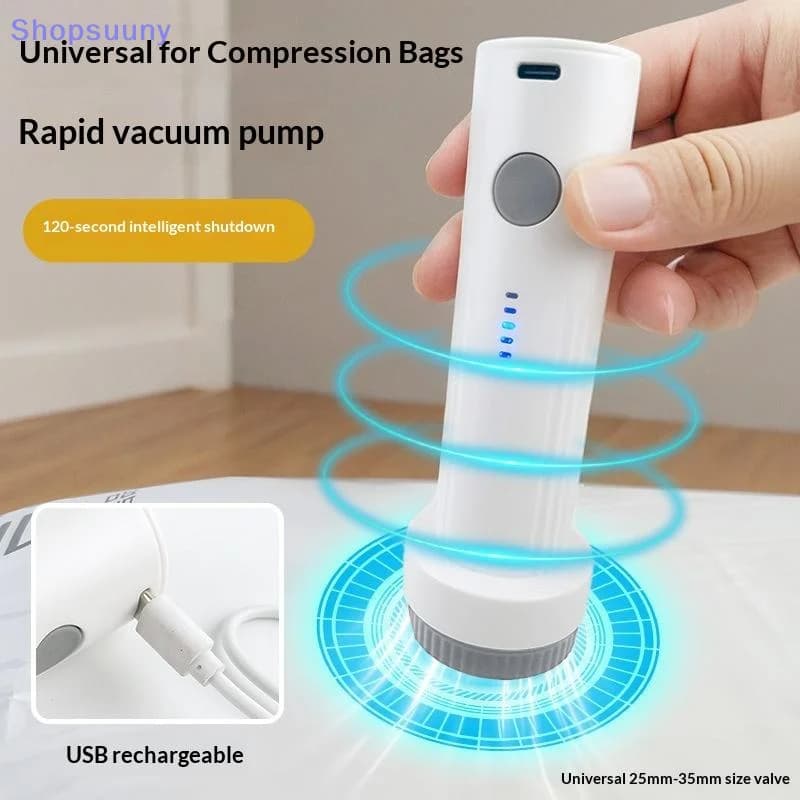 [SU]Cordless Electric Vacuum Cleaner Is Suitable For Vacuuming Storage Bags And Storing Travel Clothing[SU]