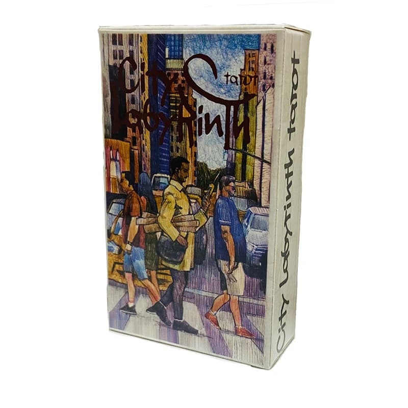 City Labyrinth Tarocchi 78 Mazzo Giochi da tavolo inglesi Selfcare per letture dei tarocchi Gioco di predizione della fortuna con mazzo facile e vibrante