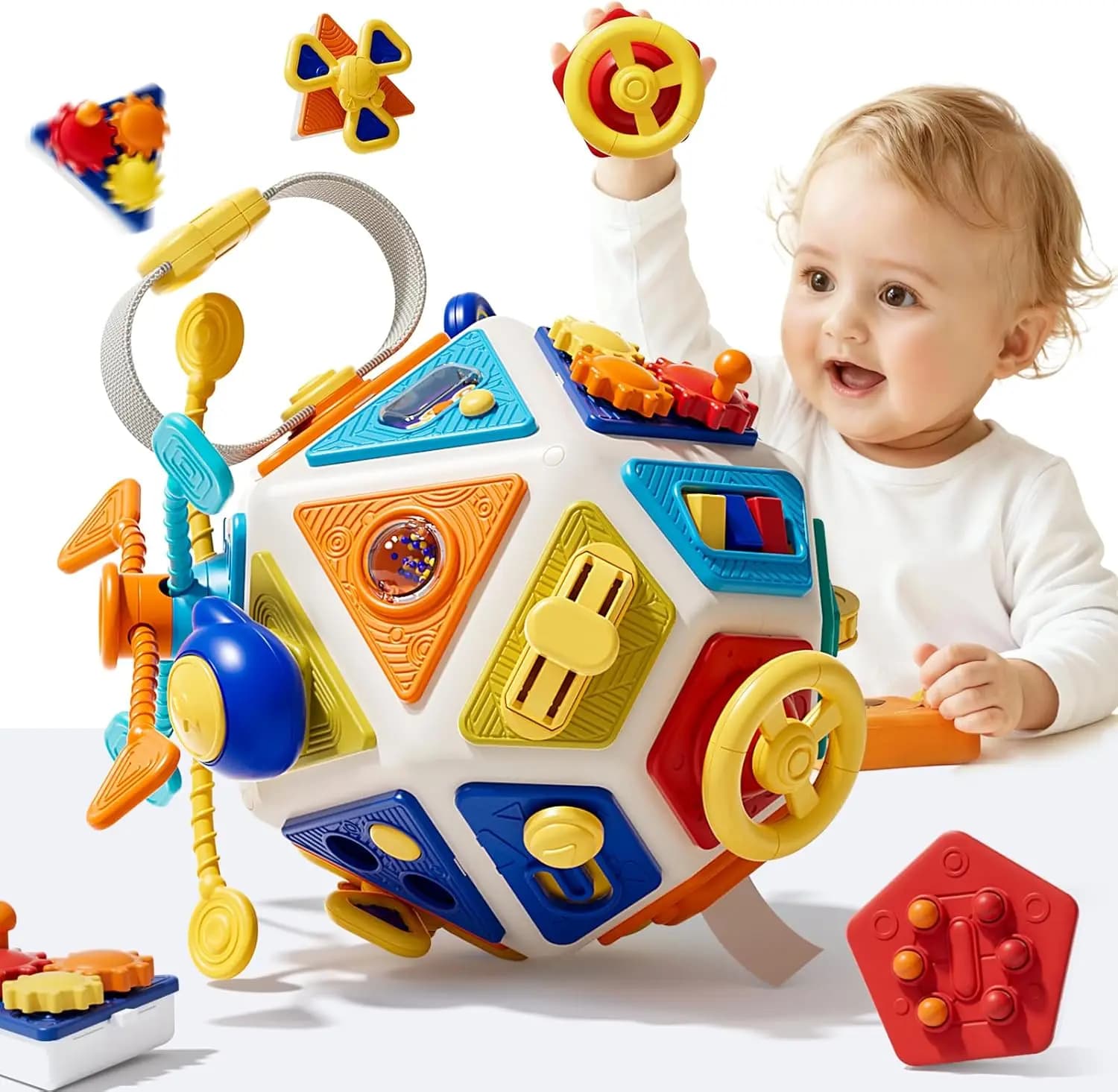 Bambino occupato Bordo Attività Cubo Giocattoli Montessori Giocattoli sensoriali Bambino Fine Motor Giocattolo educativo precoce Viaggio Agitarsi Giocattoli Regali