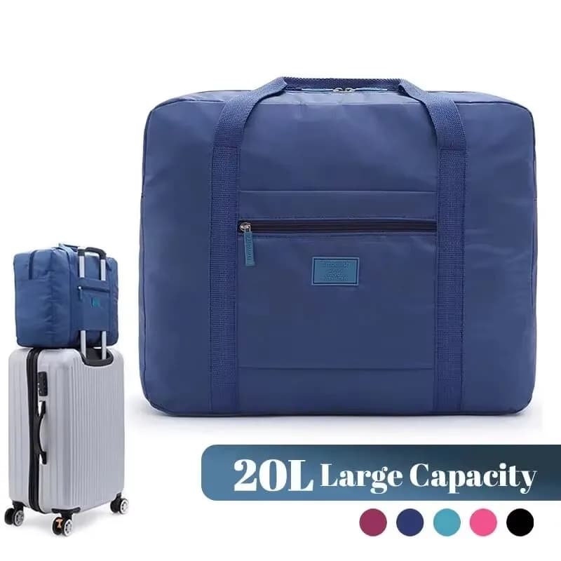 Borsa da viaggio pieghevole leggera per donna e uomo, borsa tote, bagaglio a mano, borsa da weekend, borsa per il percorso notturno