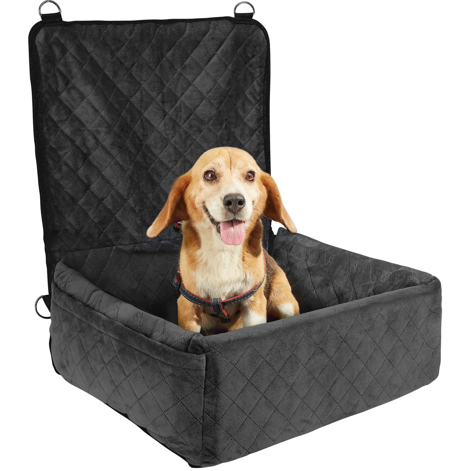 Seggiolino auto per cani, seggiolino auto per animali domestici di taglia piccola e media fino a 18 kg, nero